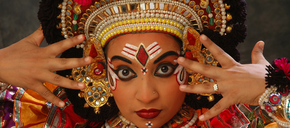 Face of Yakshagana performer