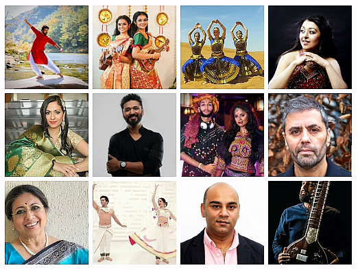 Digital Diwali Concert square collage of artists