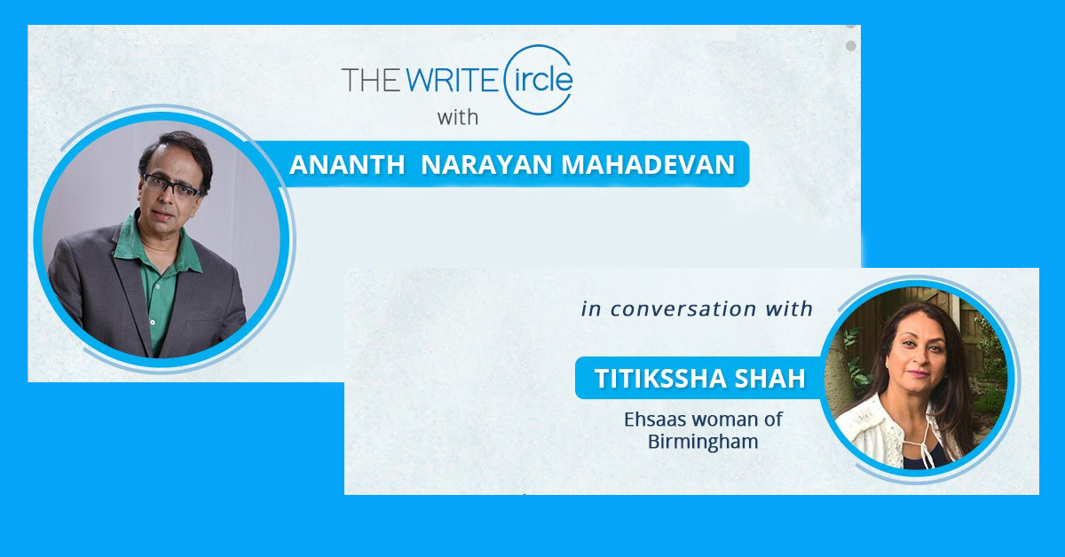 Ananth Narayan Mahadevan & Titikssha Shah banner for write circle