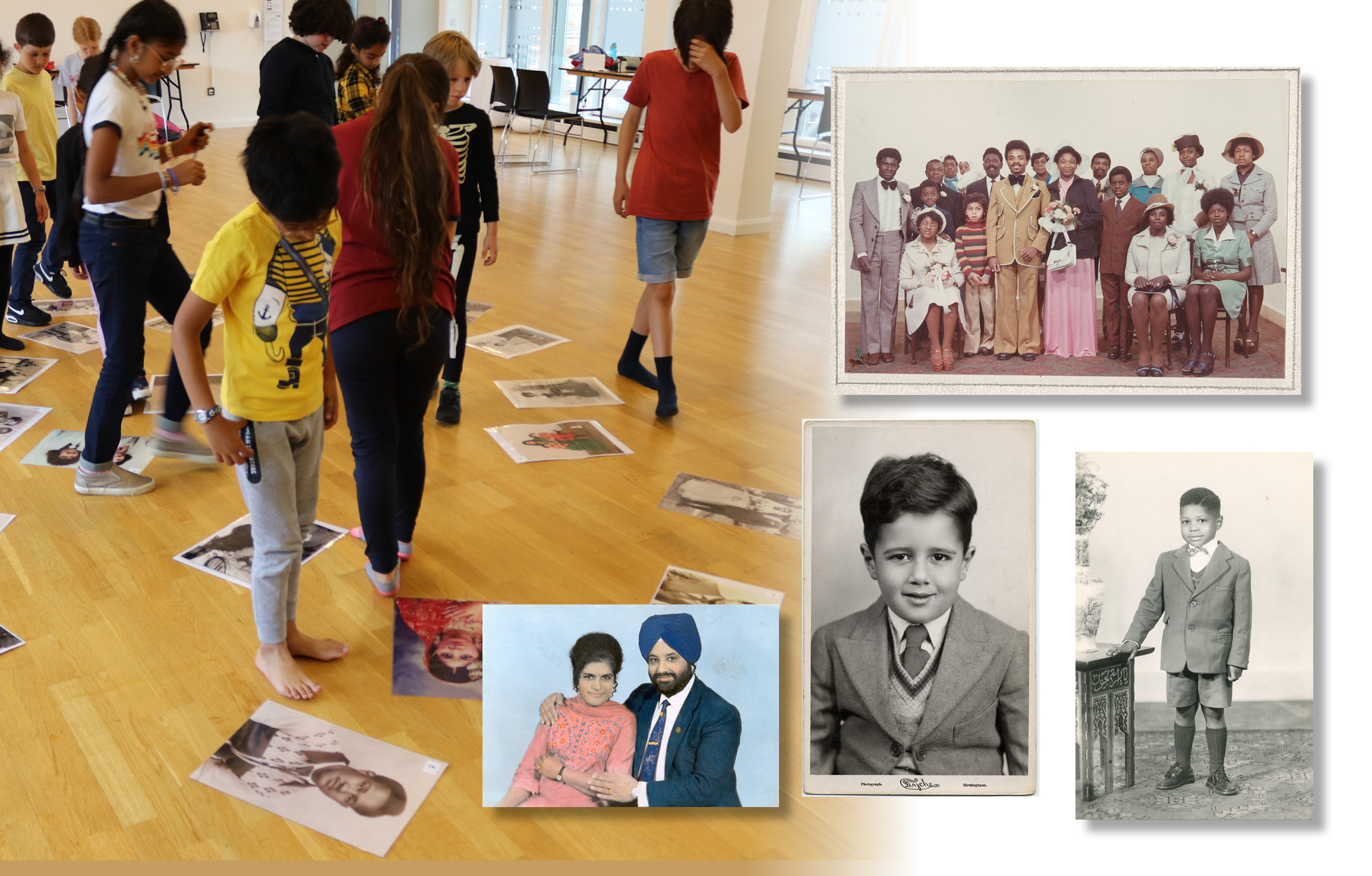 a collage of images and practical workshops