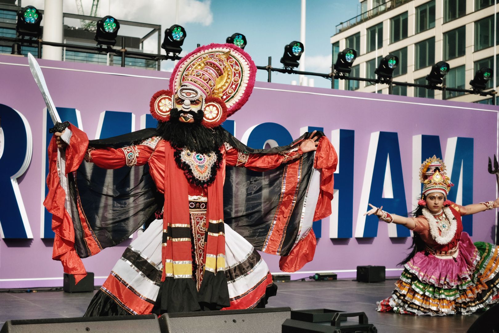 Indian Classical dancers telling a story through performance