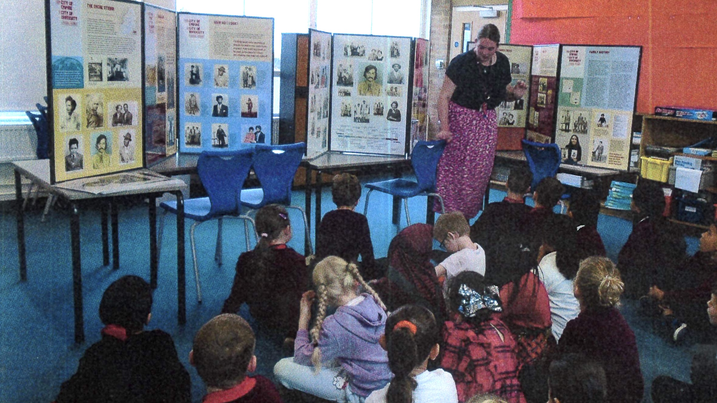 Primary school presentation of an exhibition