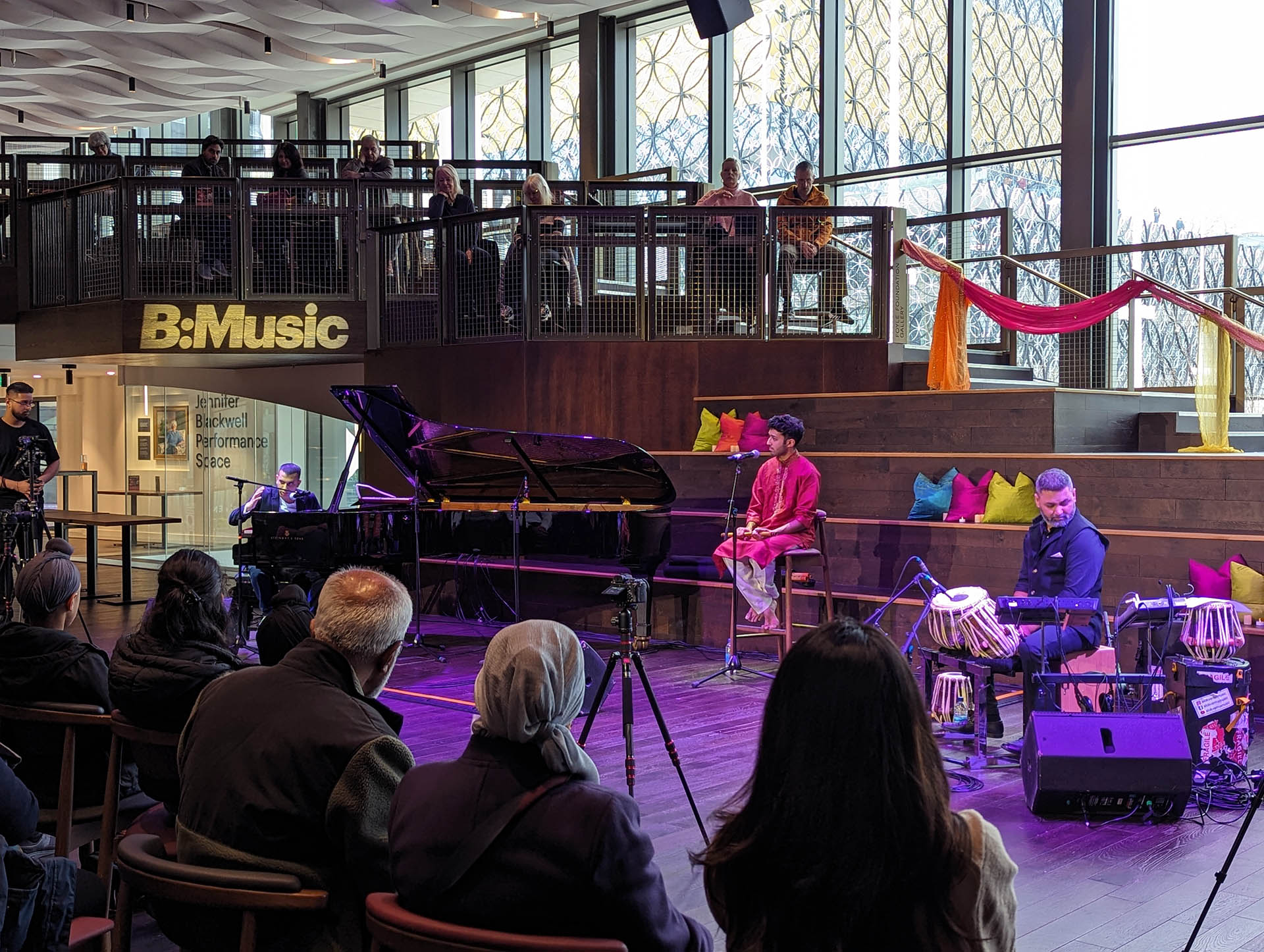 Rekesh Chauhan performing on piano